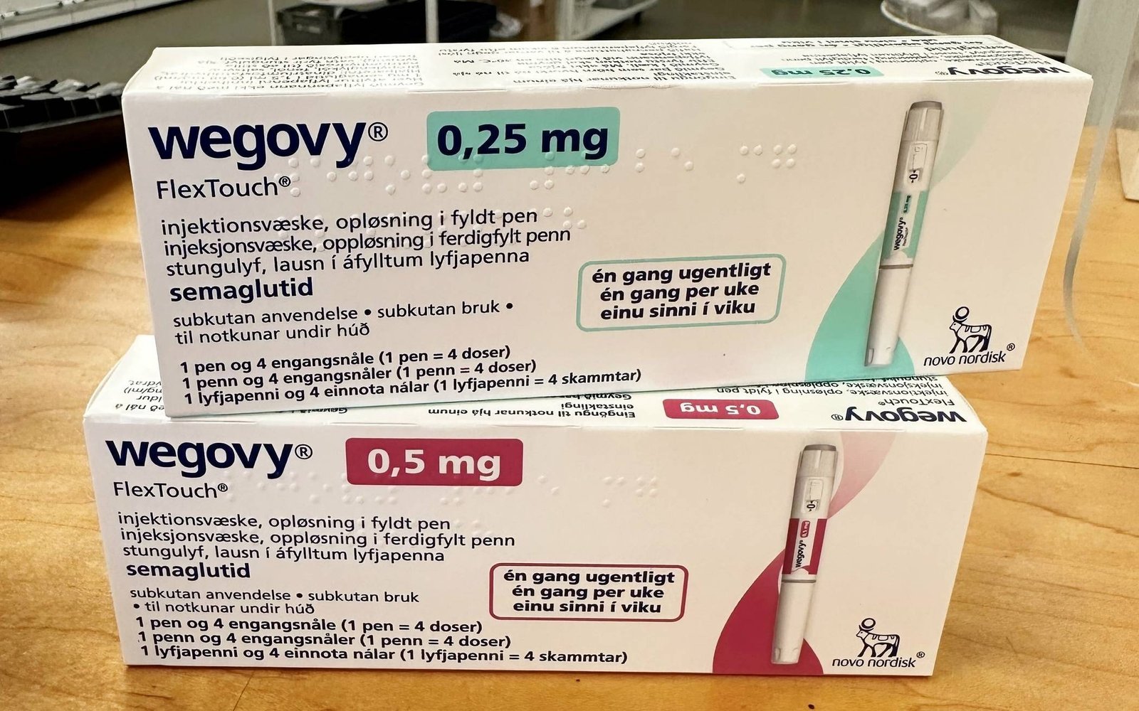 Wegovy bundle – 2 months starter packs( 0.25mg and 0.5mg )